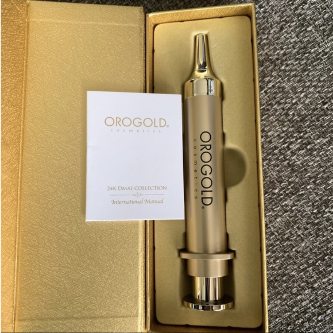 OROGOLD 24K DMAE Deep Wrinkle lines Non-evasive Solution Syringe - LaCosmetical