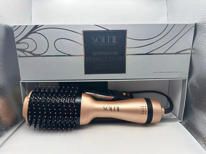 SOLEIL Professional Blowout Brush Hair Dryer and Style ROSE GOLD NEW