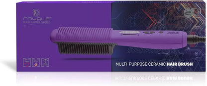 Royale Luxury Multi-Purpose Ceramic Hair Brush  PURPLE NEW