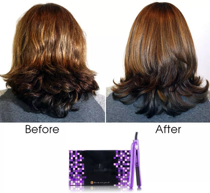 Royale Ionic Flat Iron Luxury Hair Ceramic Straightener & Curler DEEP PURPLE NEW