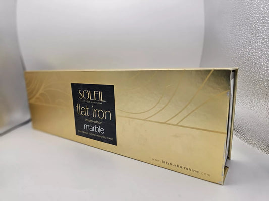 Soleil Flat Iron Ceramic plates Limited Edition Marble- NEW