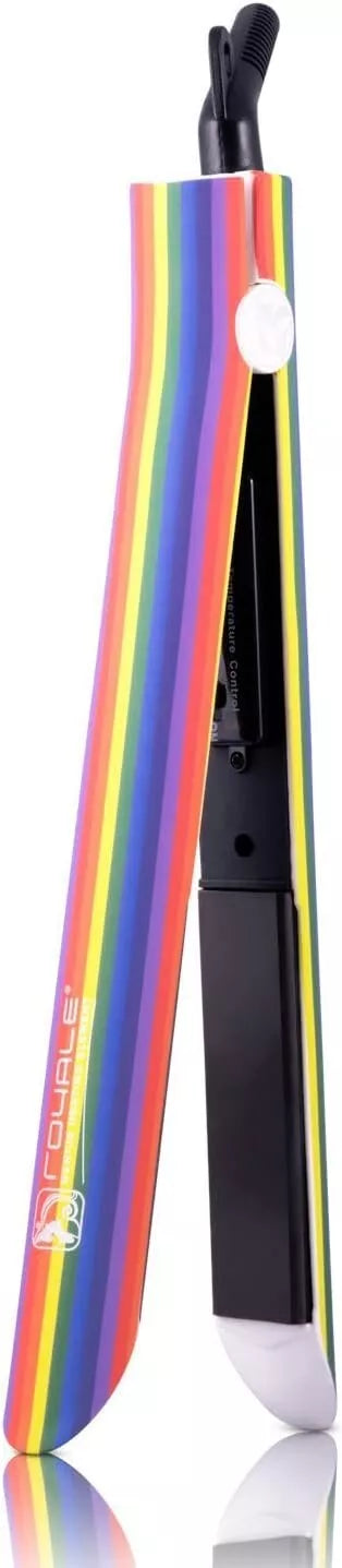 Royale  Genius Heating Element Flat Iron Luxury Ceramic RAINBOW NEW