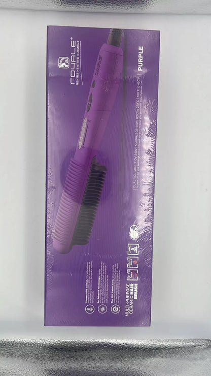 Royale Luxury Multi-Purpose Ceramic Hair Brush  PURPLE NEW