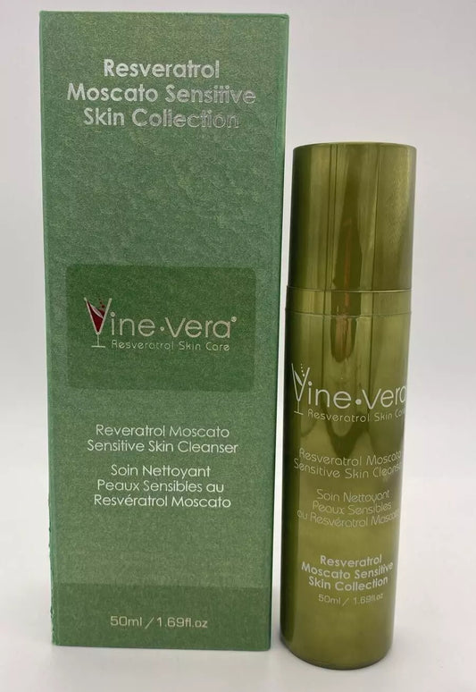 Vine Vera Resveratrol Moscato Sensitive Skin Cleanser 50ml/1.69fl.oz